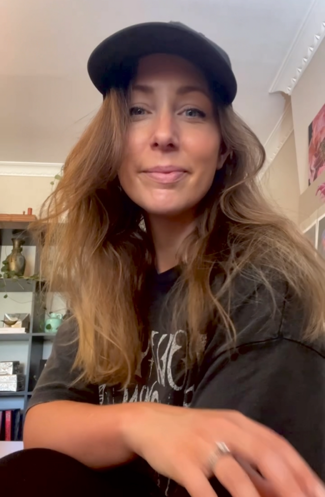 Stephanie Anne in her studio